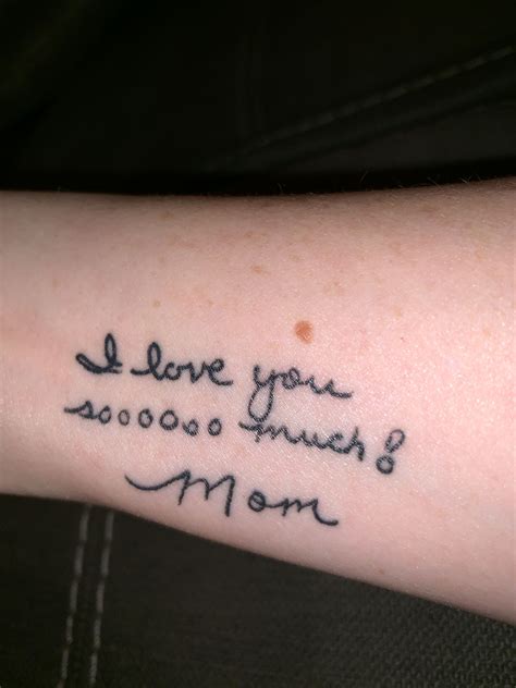 What you need to know. Deceased mother's handwriting | Mom tattoos, Tattoos ...