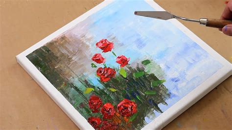 Roses Painting Tutorial For Beginners Easy Red Step By Step