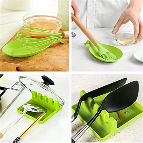Silicone Utensil Rest And Spoon Rest Setheat Resistant Bpa Free