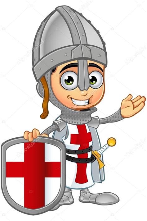 Boy george (born george alan o'dowd; St. George Boy Knight Character — Stock Vector © npr1977 ...