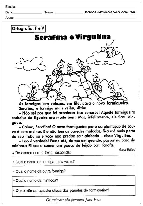 Atividades De Portugues 4 Ano Interpretação De Texto E Gramatica