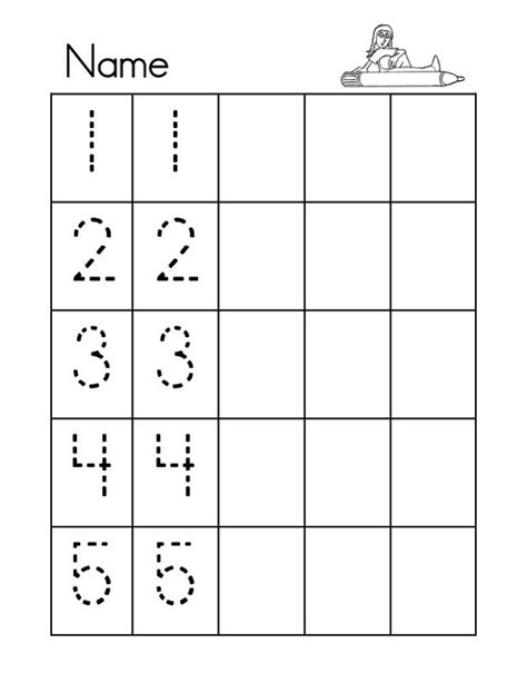 Tracing Numbers 1 5 Tracing Worksheets Kids Learning Activities