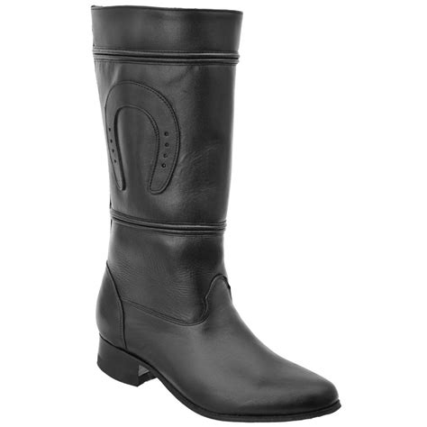 Botas De Escaramuza Para Dama Piel Napa Original Color Negro Wd 460