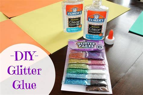 How To Make Glitter Glue Tips And Tricks Glue Crafts Diy Glitter Glue