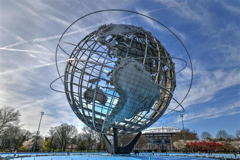 Flushing New York Apr 21 2018 The Iconic Unisphere In Flushing