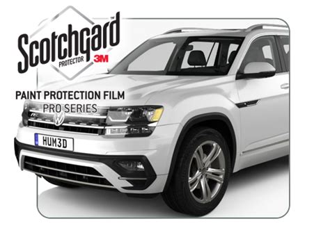 For those that may not know, this type of coating is a paint protection film that is placed over regions of your car that may be easily susceptible to damage. 2018-2019 Volkswagen Atlas R-Line 3M Clear Bra Front ...