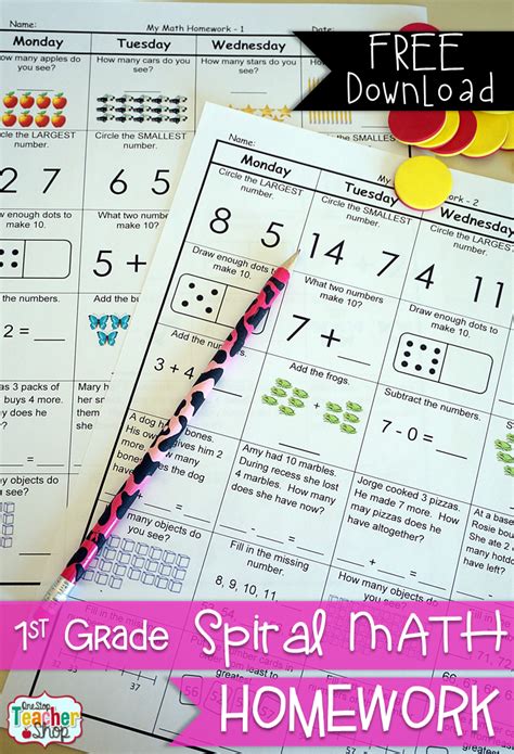 The easter math worksheets (kindergarten) packet is filled with fun and engaging no prep math worksheets that cover essential math skills and outcomes. 1st Grade Spiral Math Spiral Review & Quizzes | 1st Grade ...
