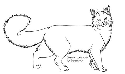 :Free Cat LineArt: by Bilashakala on DeviantArt