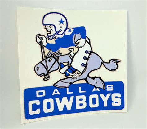 Collectibles Dallas Cowboys Vintage Style Nfl Football Decal Throwback