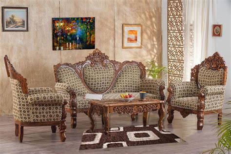 Get your sofa in a box with fast & free delivery. Best Quality Wooden Dilwala Classic Sofa Set- SF-0066