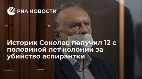 Историк Соколов получил 12 с половиной лет колонии за убийство