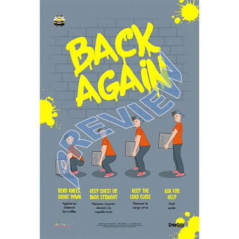Back Injury Prevention Poster