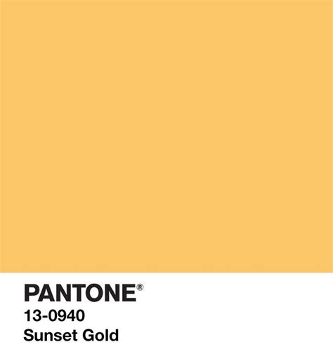 Sunset Gold Pantone Colour Palettes Yellow Pantone Pantone Color