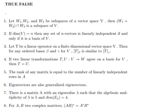 solved 1 let w1 w2 and w3 be subspaces of a vector space