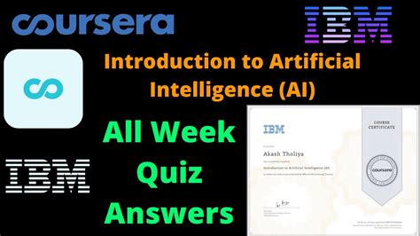 Coursera Introduction To Artificial Intelligence Ai Answers All