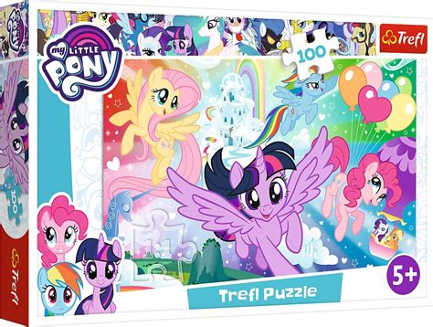 Save on toys & more. Puzzle Trefl de 100 piese - My little pony, Rainbow | Ozone.ro