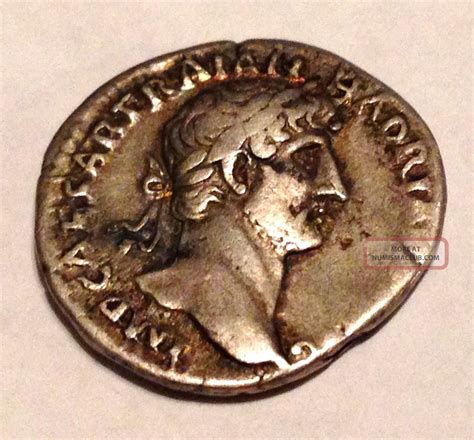 Ancient Old Roman Silver Denarius Julius Caesar Currency Coin Money 47 Bc
