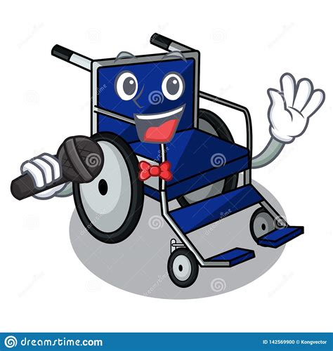 Wheelchair cartoon disability illustration, a man in a wheelchair, furniture, business man, man silhouette png. Singing Cartoon Wheelchair In A Hospital Room Stock Vector ...