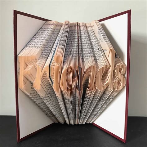 Friends Book Folding Pattern Diy T To Make Your Own