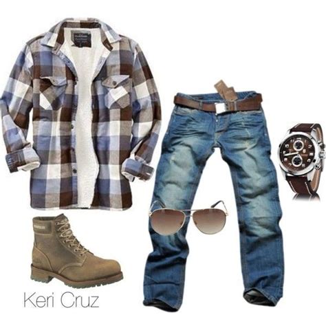 Rugged By Keri Cruz On Polyvore Mens Outfits Mens