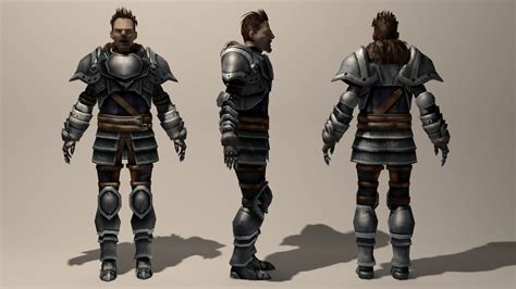 3d Model Oldknight Vr Ar Low Poly Rigged Max