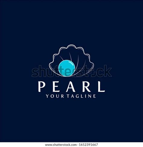 Pearl Logo Design Vector Template стоковая векторная графика без