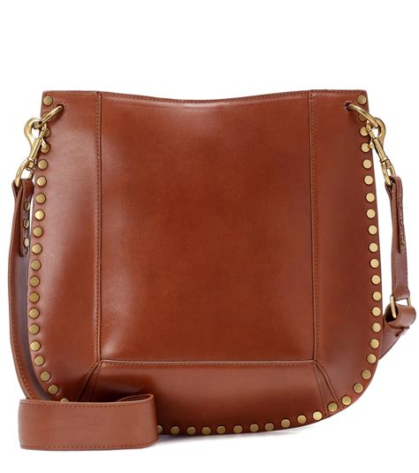 Isabel Marant Oskan Leather Shoulder Bag In Brown Lyst