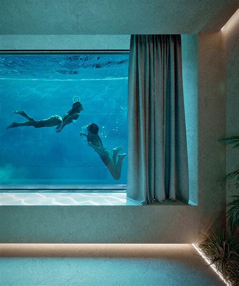 See Through Pool Casts Rippling Visuals In This Greek Residence By