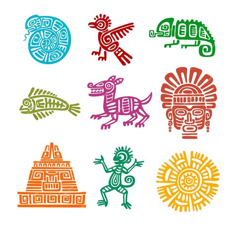 Símbolo De La Religión De Los Tótems Animales Mayas Aztecas O Incas