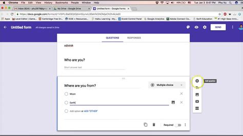 Create Google Form 