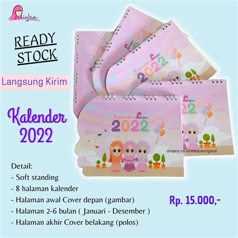 Jual Kalender Duduk 2022 Kalender Jawa Dengan Weton Kalender