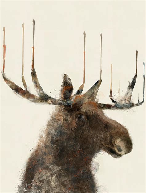 The Moose Painting By Bri Buckley Fine Art America
