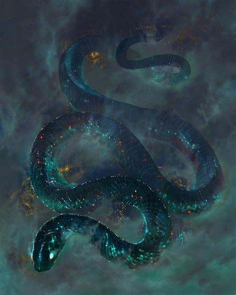Evlana Tamberella The Starry Serpent Monster Art Snake Monster