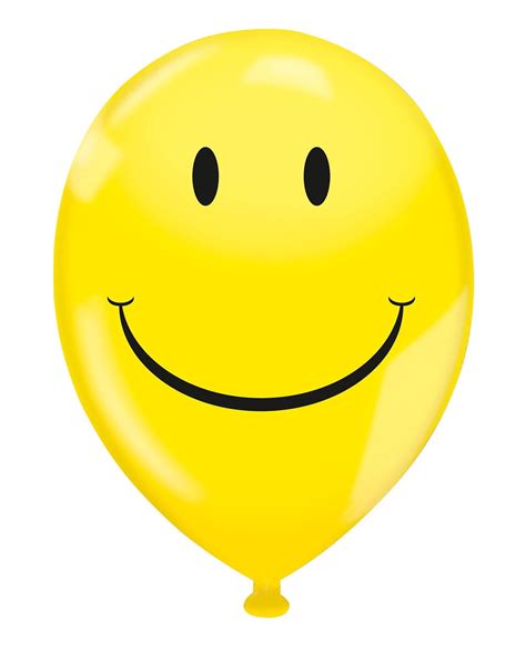 17 Balloons Yellow Smiley Face Balloon Pack Of 72