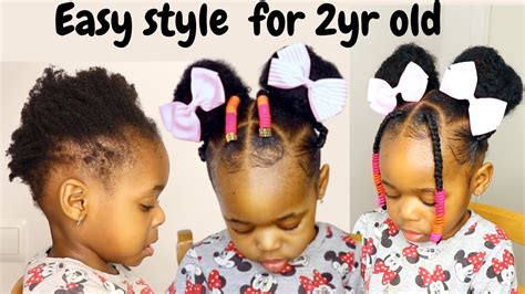 Easy And Quick Hairstyle For 2yr Old Toddlerkids Little Black Girls