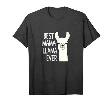 Buy Now Womens Funny Best Mama Llama Ever Face Lama Costume Tshirt