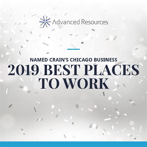 Crain’s Chicago Business Names Advanced Resources one of the 2019 Best