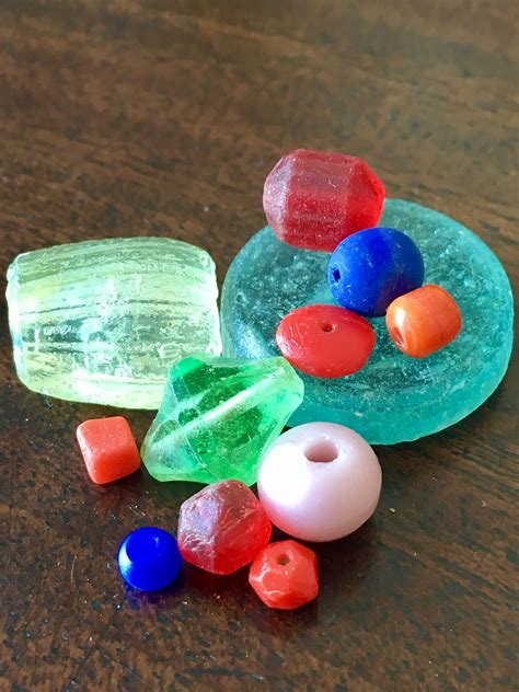 Beautiful Glass Beads From The River Thames Beach Glass Crafts Sea Glass Beach Rare Sea Glass
