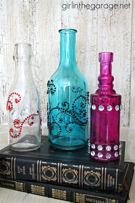 Bejeweled Bottles Michaels And Hometalk Pinterest Party Craft