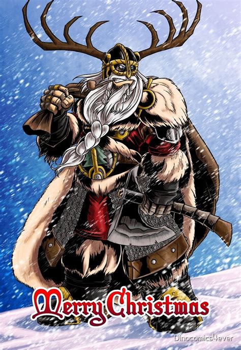 Viking Santa By Dinocomics4ever Redbubble