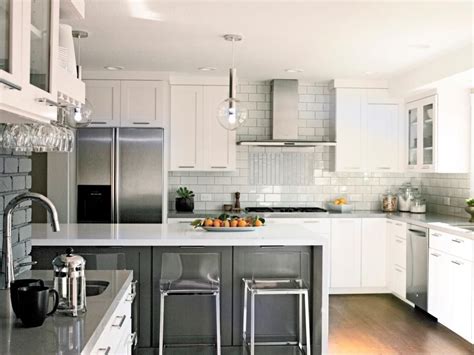 Your cabinets here do look too high. Our 55 Favorite White Kitchens | HGTV >> http://www.hgtv ...