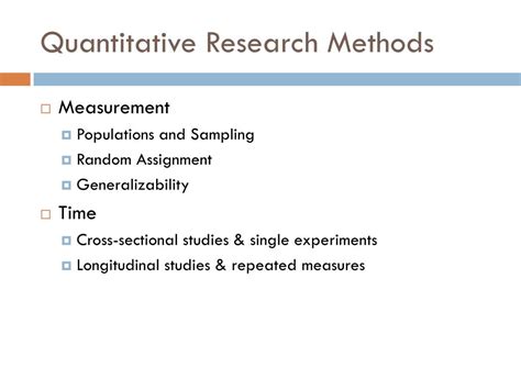 Ppt Quantitative Research Methods Powerpoint Presentation Free