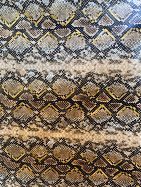 Gold And Black Snakeskin Vinyl Faux Leather Fabric 5860 Etsy