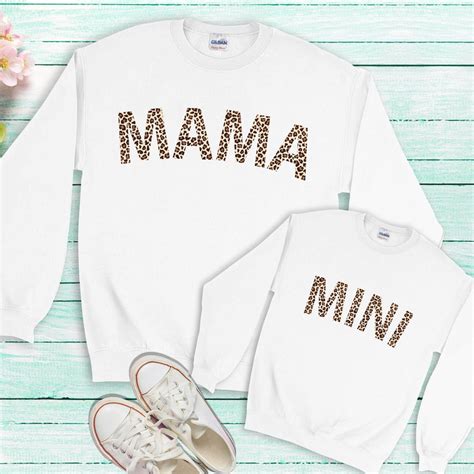 Personalised Mama Mini Sweatshirt Mommy And Me Matching Etsy