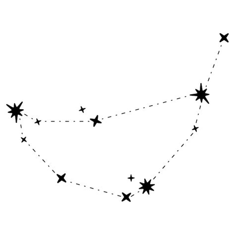 Premium Vector Star Constellation Zodiac Sign Capricorn