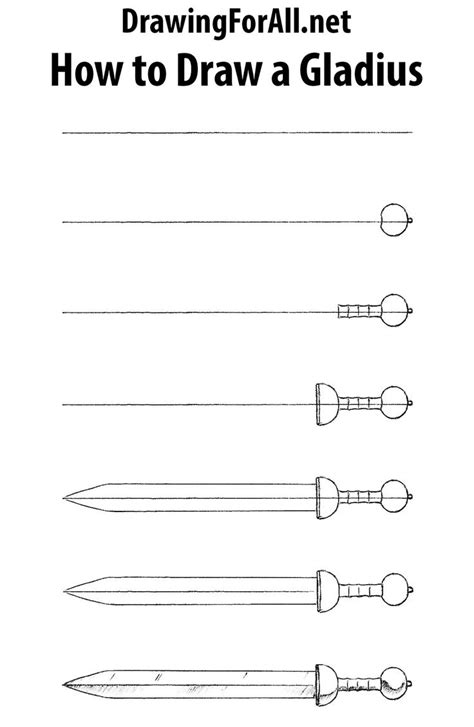 How To Draw A Gladius How To Draw A