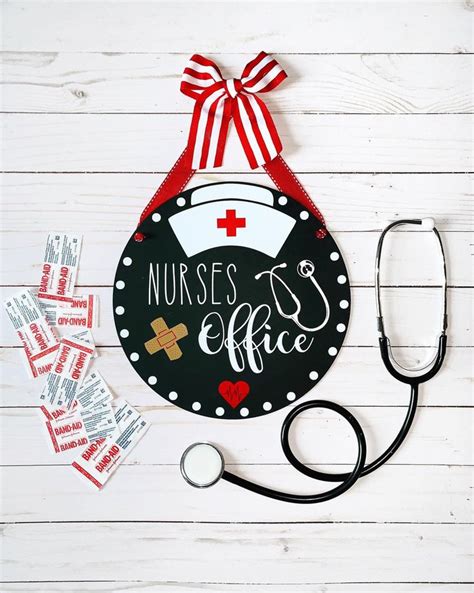Dreamstime is the world`s largest stock photography community. Nurse Door Hanger Sign Nurses Office School Nurse RN ...