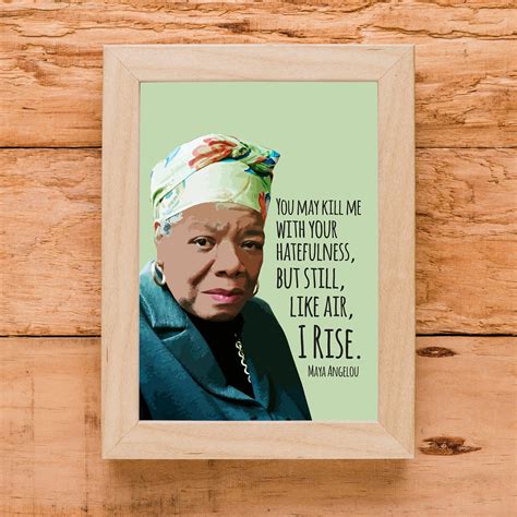 Art And Collectibles Digital Drawing And Illustration Maya Angelou Quote