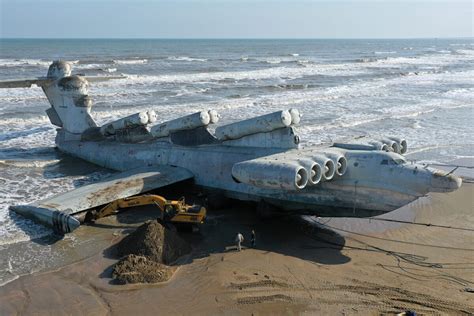 The Caspian Sea Monster Soviet Unions Odd Half Boat Half Plane