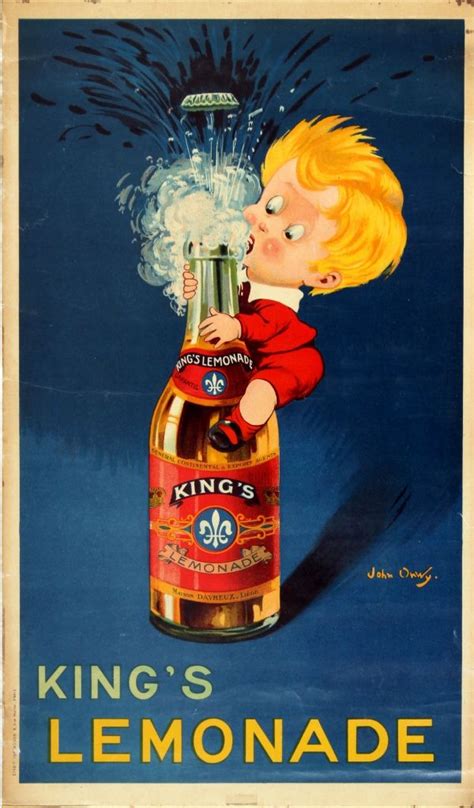 Original Vintage Posters Advertising Posters Kings Lemonade Onwy